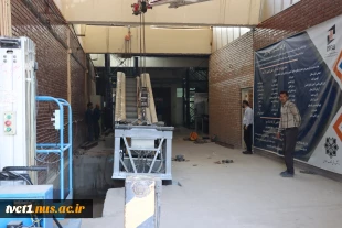 نصب یک واحد پلکان برقی پیشرفته با همت شرکت معظم آسانسور و پلکان برقی بهران آسانبر درکارگاه آموزشی رشته آسانسور و پلکان برقی دانشکده فنی انقلاب اسلامی تهران 9