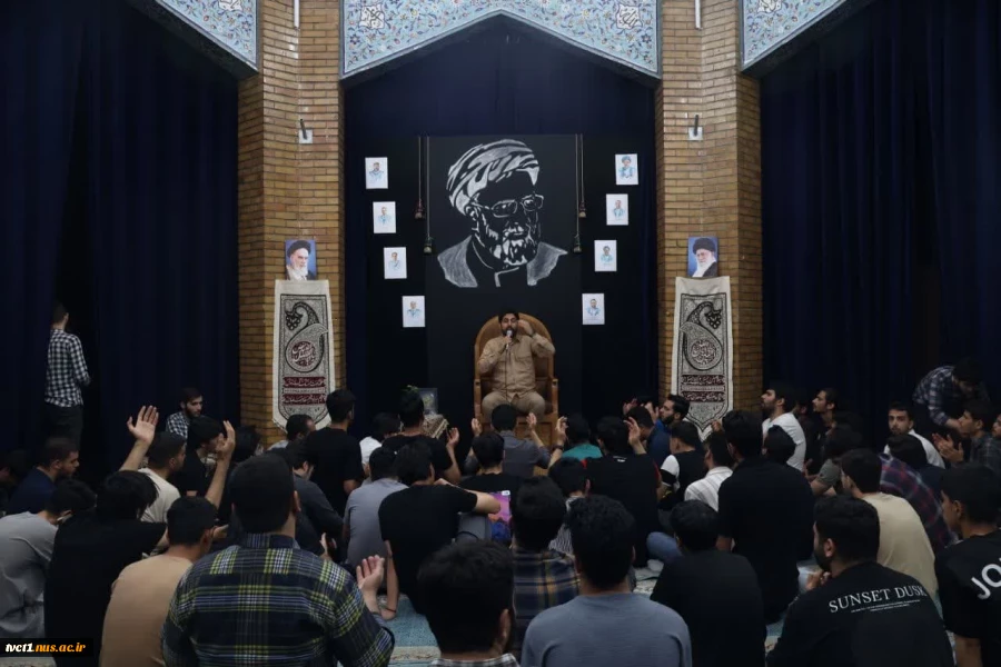 محفل ماهانه هیئت دانشجویی انصارالمهدی عج در ایام سالگرد شهادت خادم الرضا شهید آیت الله سید ابراهیم رئیسی و شهدای خدمت در دانشکده فنی انقلاب اسلامی تهران 2