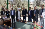 در آستانه آغاز سال تحصیلی جدید و همزمان با فرارسیدن هفته دفاع مقدس صورت پذیرفت؛

بازدید معاون آموزشی دانشگاه ملی مهارت از کارگاه‌های آموزشی دانشکده فنی انقلاب اسلامی و برگزاری مراسم گرامیداشت هفته دفاع مقدس و آیین گلاب شویی در جوار مقبره مطهر شهدای گمنا