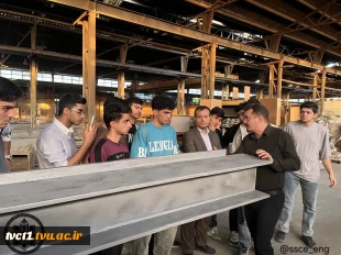 بازدید علمی–آموزشی دانشجویان رشته عمران از کارخانه فولاد پارسیان   4