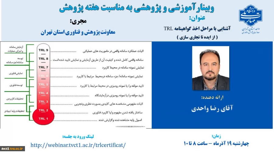 وبینار آموزشی آشنایی با مراحل اخذ گواهینامه TRL

 2