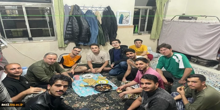حضور رییس دانشگاه ملی مهارت استان تهران در خوابگاه دانشجویی دانشکده فنی انقلاب اسلامی 