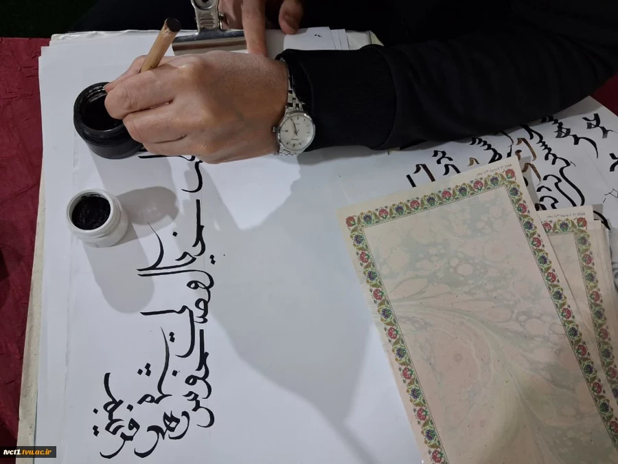 پنجمین روز از سی وسومین نمایشگاه بین المللی قرآن کریم باشعار ایران درپناه قرآن درغرفه دانشگاه ملی مهارت 2
