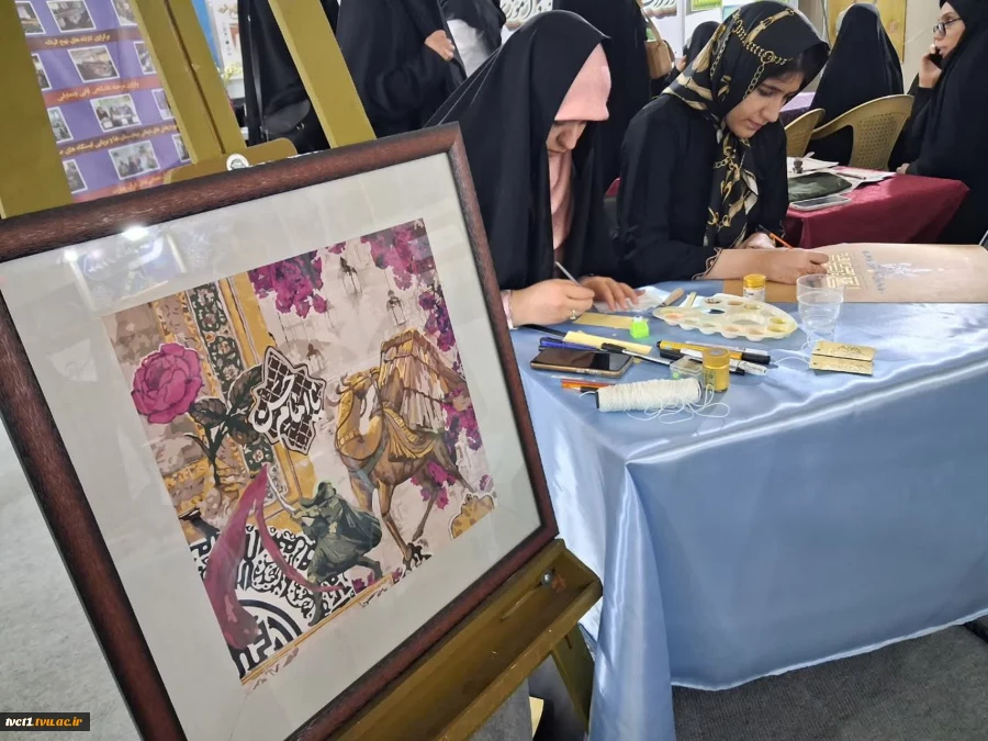 پنجمین روز از سی وسومین نمایشگاه بین المللی قرآن کریم باشعار ایران درپناه قرآن درغرفه دانشگاه ملی مهارت 7