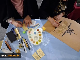 پنجمین روز از سی وسومین نمایشگاه بین المللی قرآن کریم باشعار ایران درپناه قرآن درغرفه دانشگاه ملی مهارت 8
