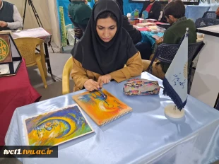 پنجمین روز از سی وسومین نمایشگاه بین المللی قرآن کریم باشعار ایران درپناه قرآن درغرفه دانشگاه ملی مهارت 9