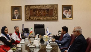 دیدار رییس جمعیت هلال احمر منطقه ۱۸ با سرپرست دانشگاه ملی مهارت واحد استانی تهران  2