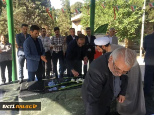 برگزاری مراسم گرامیداشت سالروز حماسه سوم خردادماه، فتح الفتوح آزادسازی خرمشهر و آیین گلاب شویی در جوار مقبره مطهر شهدای گمنام دانشکده فنی انقلاب اسلامی 9