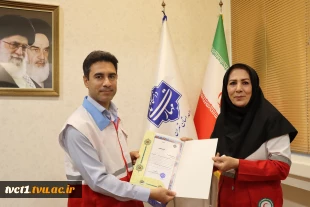 دیدار رییس جمعیت هلال احمر منطقه ۱۸ با سرپرست دانشگاه ملی مهارت واحد استانی تهران  5