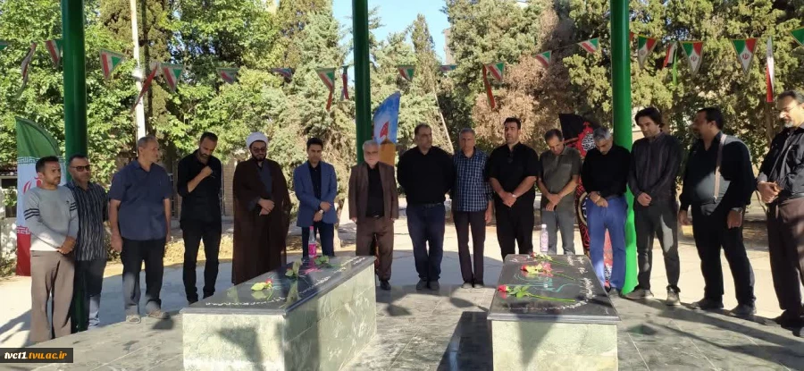 برگزاری مراسم عزاداری و سینه‌زنی همراه با گلابشویی مزار شهدای گمنام در دانشکده ملی مهارت انقلاب اسلامی 2