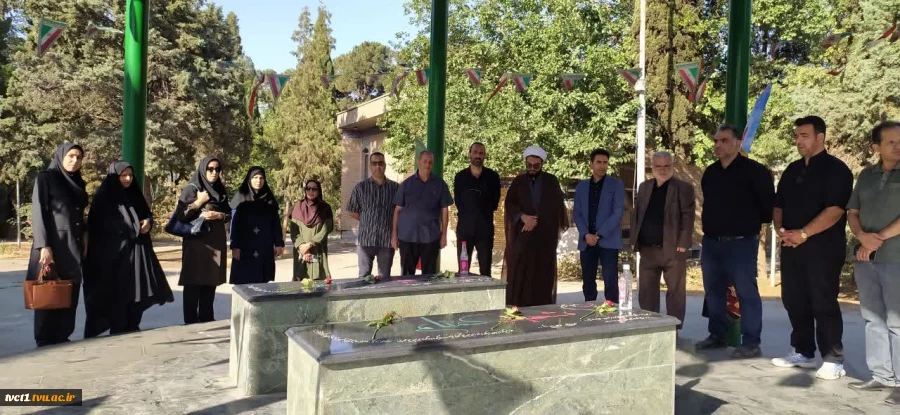 برگزاری مراسم عزاداری و سینه‌زنی همراه با گلابشویی مزار شهدای گمنام در دانشکده ملی مهارت انقلاب اسلامی 3