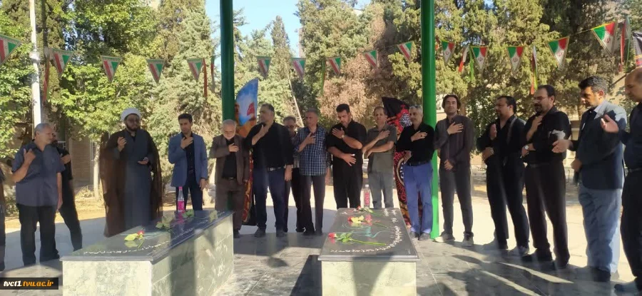 برگزاری مراسم عزاداری و سینه‌زنی همراه با گلابشویی مزار شهدای گمنام در دانشکده ملی مهارت انقلاب اسلامی 5