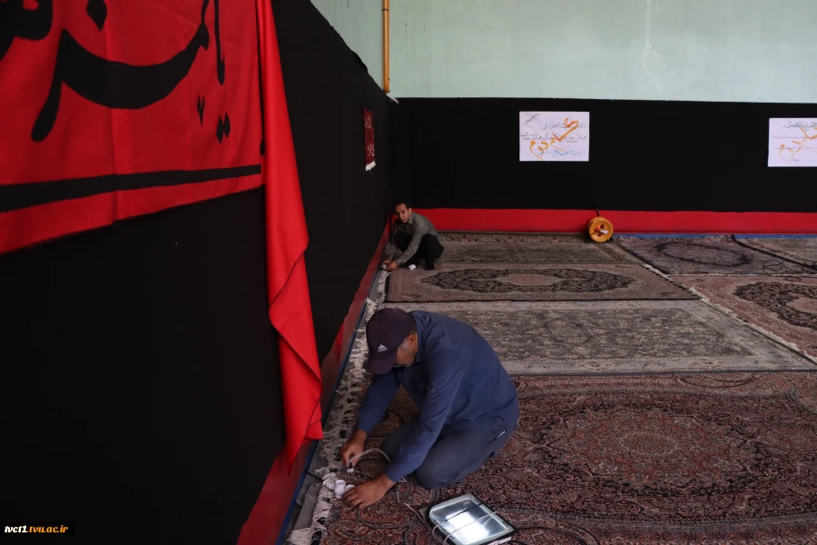 تجهیز و آماده‌سازی دانشکده ملی مهارت انقلاب اسلامی تهران برای میزبانی شایسته از میهمانان مراسم وداع و تشییع رهبر شهید 12