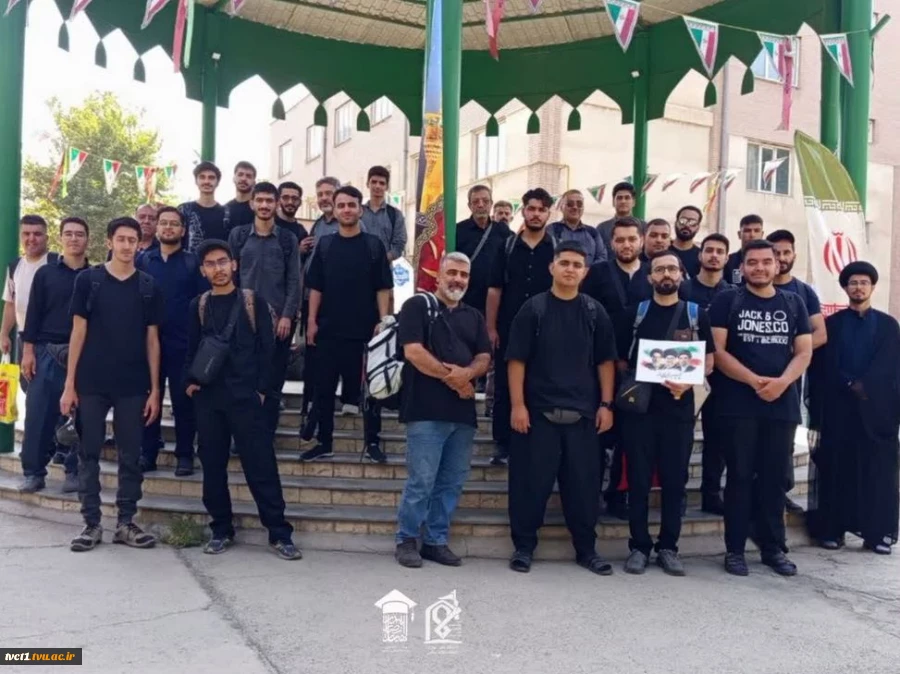 آیین بدرقه کاروان‌های دانشجویی دانشگاه ملی مهارت استان تهران به مقصد پیاده‌روی اربعین حسینی با حضور مسئولان دانشگاه 3