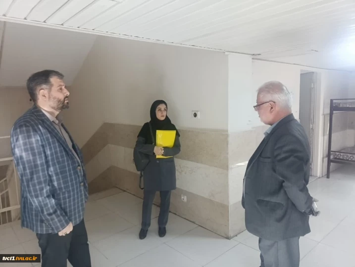 بازدید نماینده اعزامی موسسه الافاق و دانشگاه مرکزی از امکانات رفاهی دانشجویان بین‌الملل در دانشکده انقلاب اسلامی