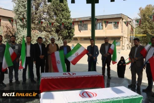 برگزاری آیین «دانشگاه مبعوث؛ میدانِ عهد و وحدت» در جوار مزار شهدای گمنام دانشکده انقلاب اسلامی 6