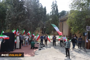 برگزاری آیین «دانشگاه مبعوث؛ میدانِ عهد و وحدت» در جوار مزار شهدای گمنام دانشکده انقلاب اسلامی 19